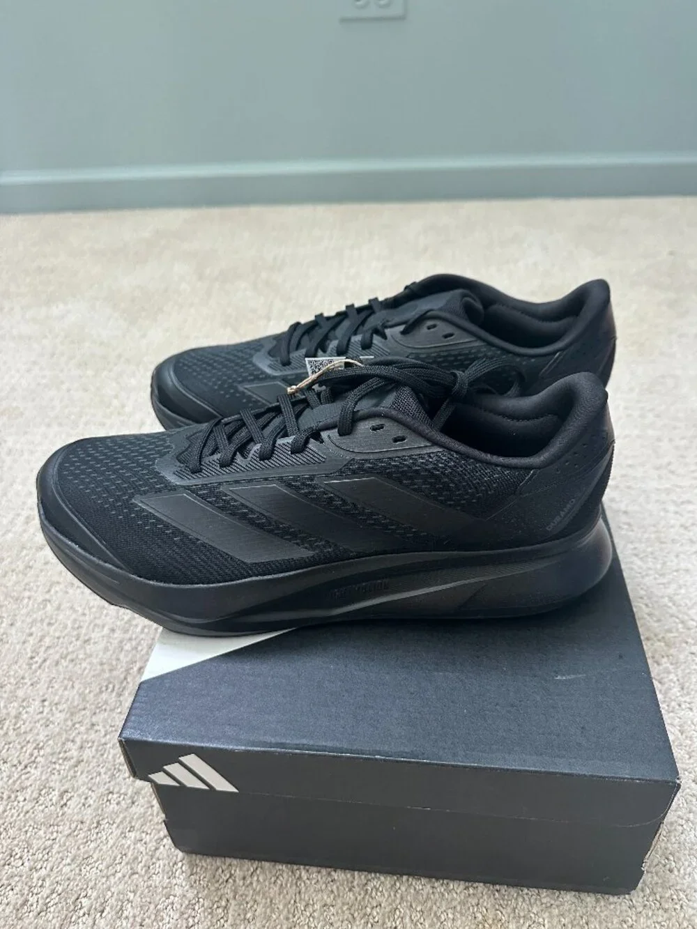 Adidas Duramo SL2 Running Shoes – Men's 11.5 – Triple Black – New in Box - Picture 1 of 6
